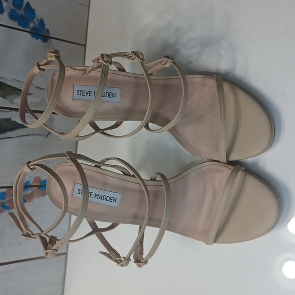 Steve Madden the Jubilant Leather Strappy Dress Sandals Women's sz 10 New $120 - Picture 6 of 8